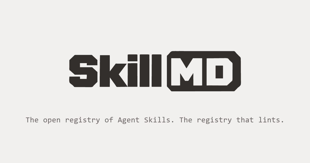 SkillMD: the open registry of AI Agent Skills